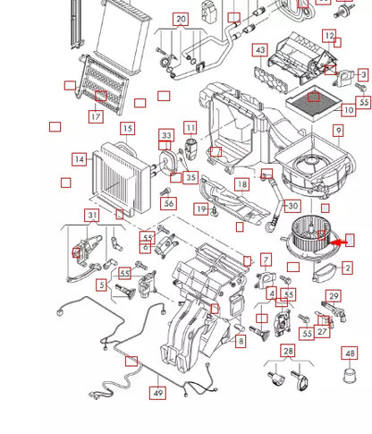 NEW AUDI A3 8PA HEATER BLOWER FAN MOTOR 5Q2819021C ORIGINAL