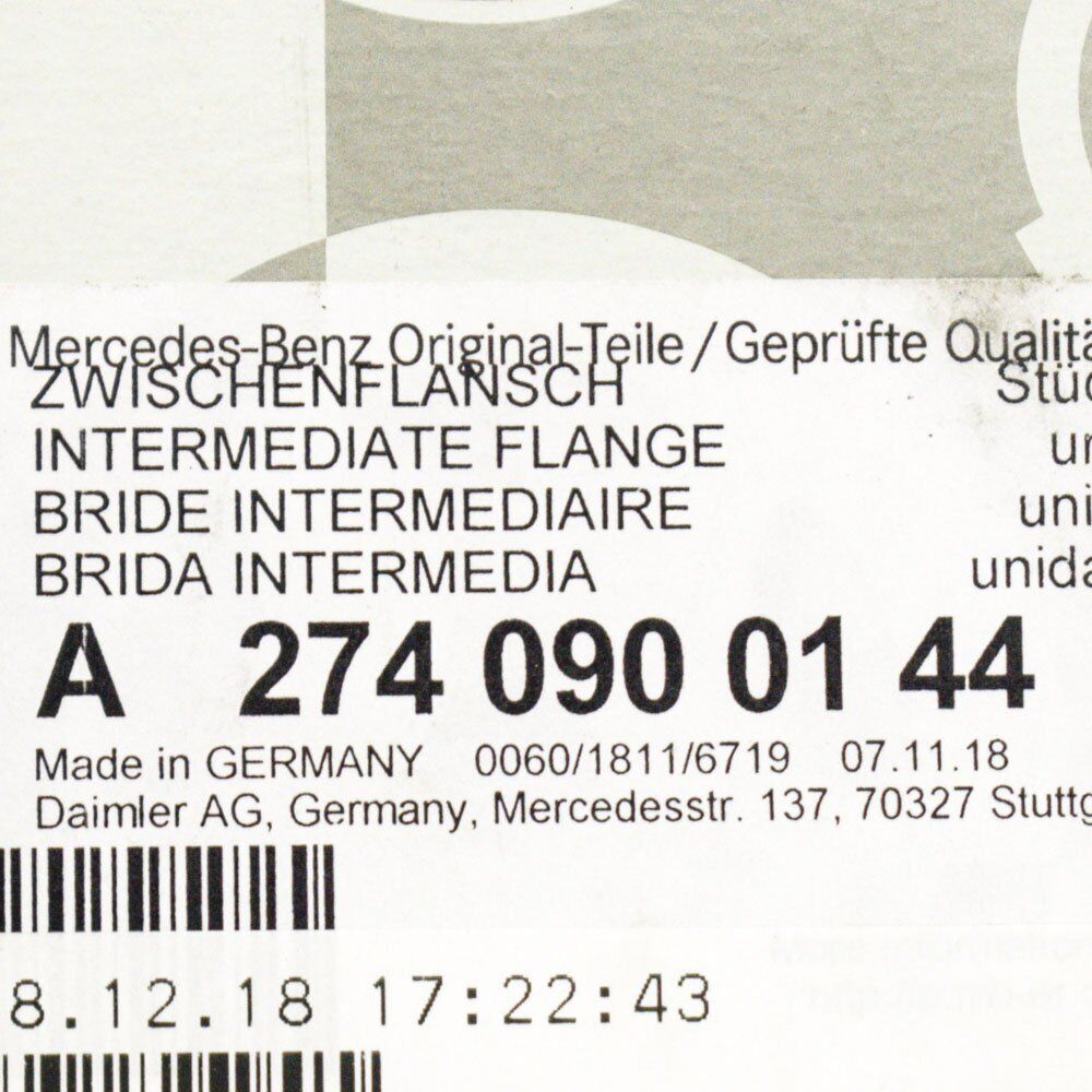 NEW MERCEDES BENZ C CLASS W204 INTAKE MANIFOLD DUCT SUPPORT A2740900144 ORIGINAL