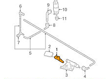 NEW VOLKSWAGEN TIGUAN 5N RIGHT HEADLIGHT WASHER SPRAY JET 5N0955104A ORIGINAL