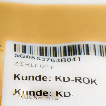 NEW VW GOLF MK7 FRONT BUMPER LEFT DECORATIVE MOLDING 5G0853763B041