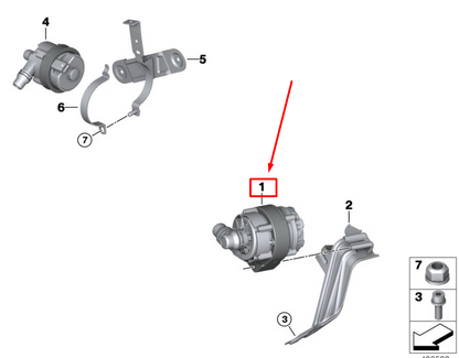 new bmw x3 g01 auxiliary water pump 11518663248 original