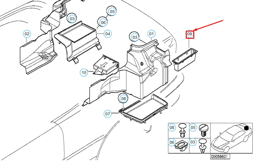 NEW BMW 3 CONVERTIBLE E46 TRUNK STORING PARTITION 51478243085 8243085 ORIGINAL