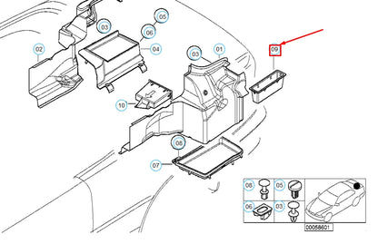 NEW BMW 3 CONVERTIBLE E46 TRUNK STORING PARTITION 51478243085 8243085 ORIGINAL