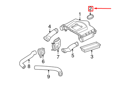 NEW MERCEDES-BENZ ML W164 AIR CLEANER ASSEMBLY GASKET A2720940080 ORIGINAL