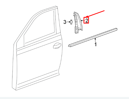 NEW VOLKSWAGEN JETTA A7 FRONT RIGHT DOOR B-PILLAR TRIM 17A8379029B9 ORIGINAL