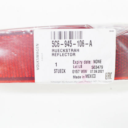 NEW VOLKSWAGEN JETTA A6 MK6 REAR RIGHT BUMPER REFLECTOR 5C6945106A