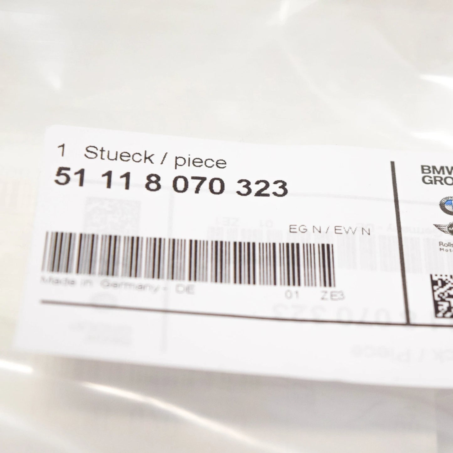 NEW BMW 1 F21 M FRONT BUMPER LEFT GRILLE TRIM CLASP 51118070323 ORIGINAL