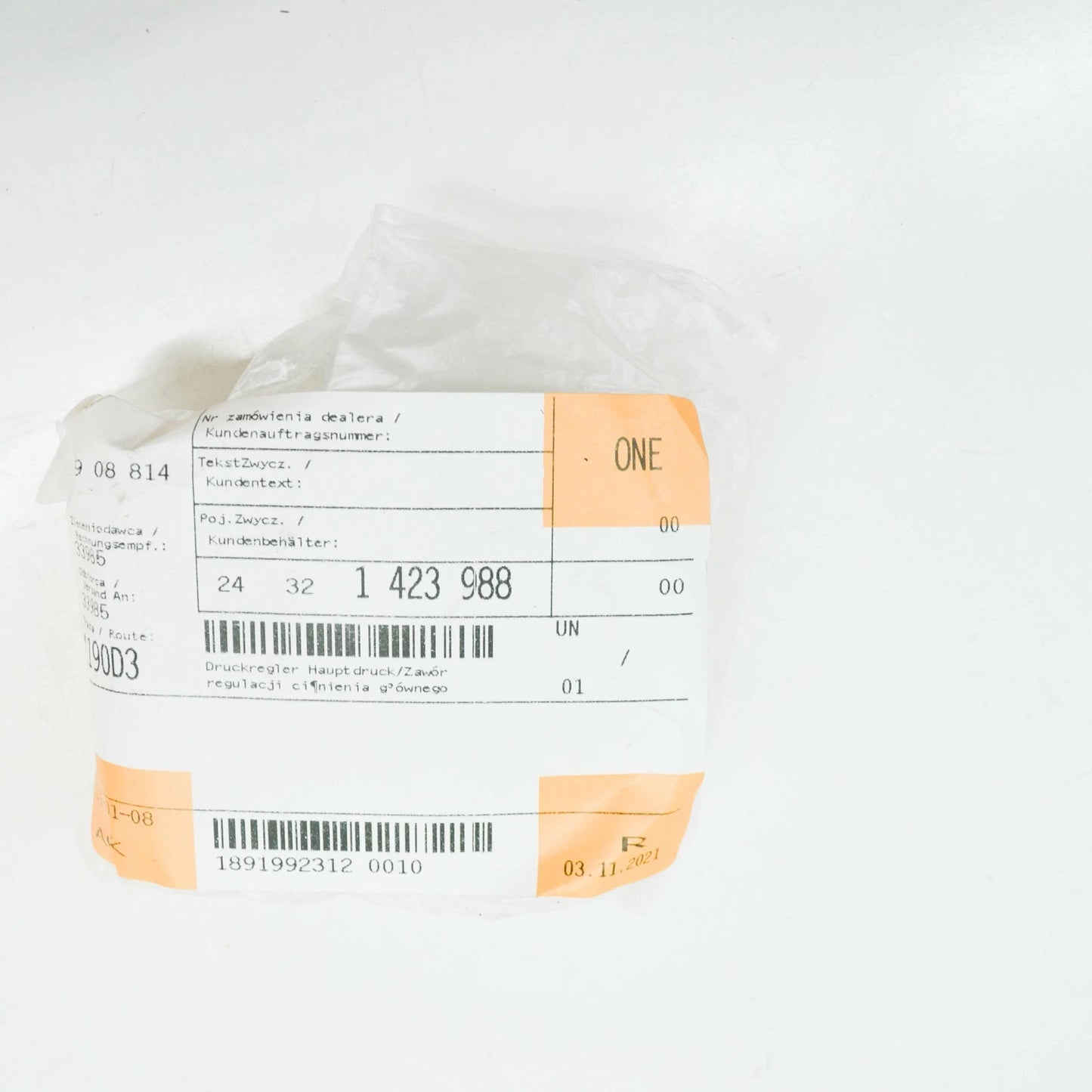 NEW BMW 3 CABRIO E46 PRESSURE REGULATOR 1423988 24321423988 ORIGINAL