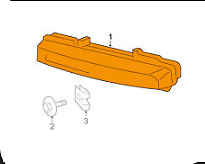NEW MERCEDES BENZ C W204 FRONT LEFT DAYTIME RUNNING LIGHT A2049064802 ORIGINAL