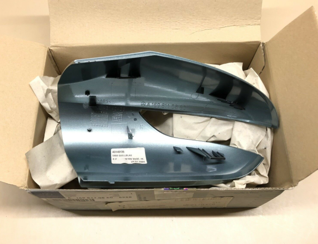 NEW MB A W169 FRONT RIGHT DOOR MIRROR HOUSING COVER A16981108605958 ORIGINAL