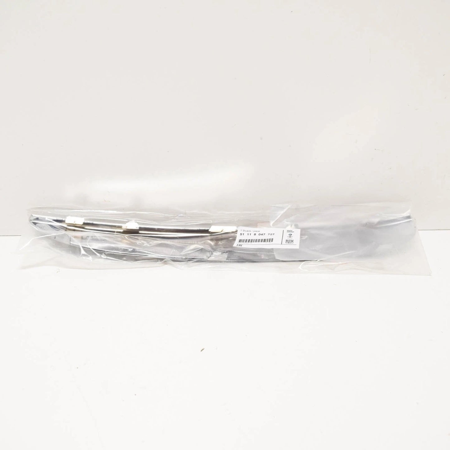 NEW BMW 7 F01 FRONT M BUMPER LEFT MOLDING TRIM CHROME 51118047727 2015 ORIGINAL