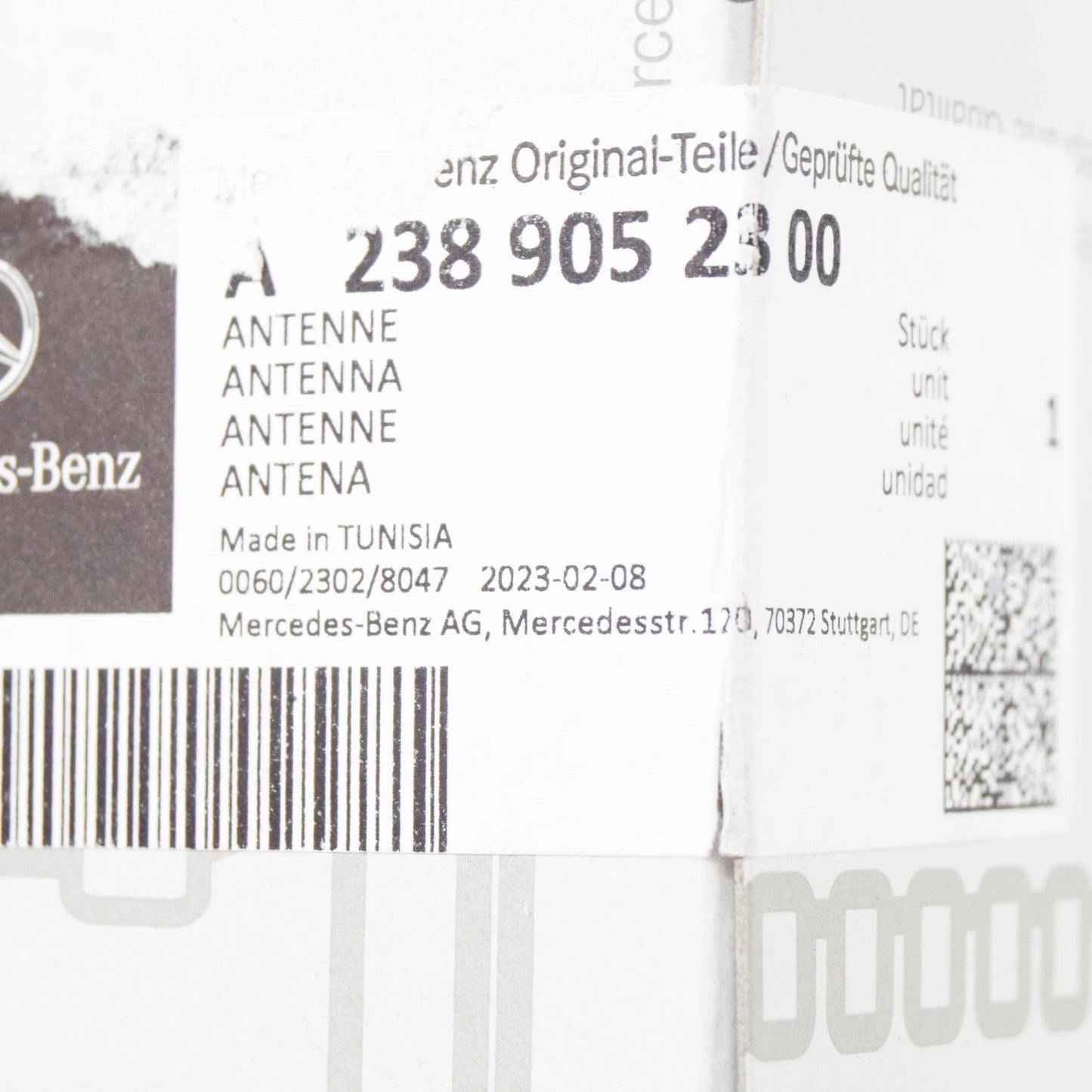 NEW MB E C238 FRONT LEFT DOOR MIRROR TELEPHONE ANTENNA LHD A2388109701 ORIGINAL