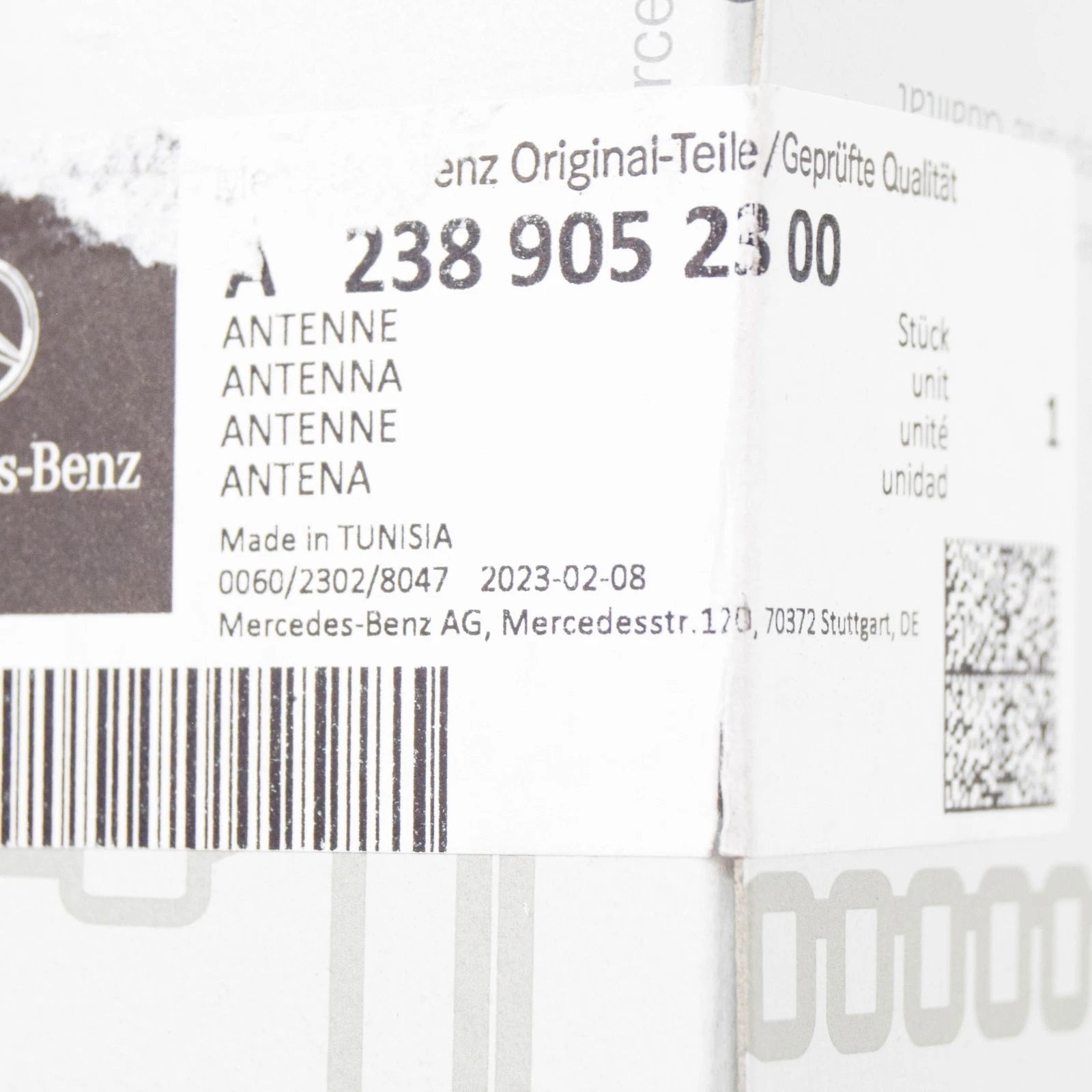 NEW MB E C238 FRONT LEFT DOOR MIRROR TELEPHONE ANTENNA LHD A2388109701 ORIGINAL