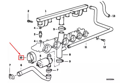 NEW BMW 3 E36 M3 IDLE CONTROL VALVE MOUNT 13411736144 ORIGINAL