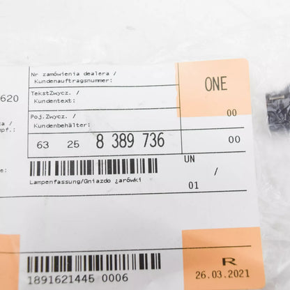 NEW BMW X3 F25 INTERIOR ROOF BULB SOCKET 63258389736 8389736 ORIGINAL