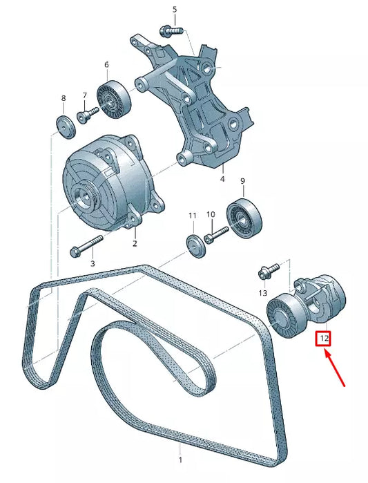 NEW AUDI Q5 FY ENGINE BELT TENSIONER DAMPER 059903133BB