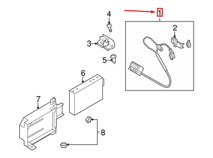 NEW AUDI Q7 4L REAR PARK ASSIST CAMERA 4L0980551D ORIGINAL