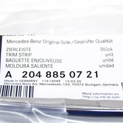 NEW MERCEDES BENZ W204 FRONT LEFT BUMPER MOLDING TRIM A2048850721 ORIGINAL