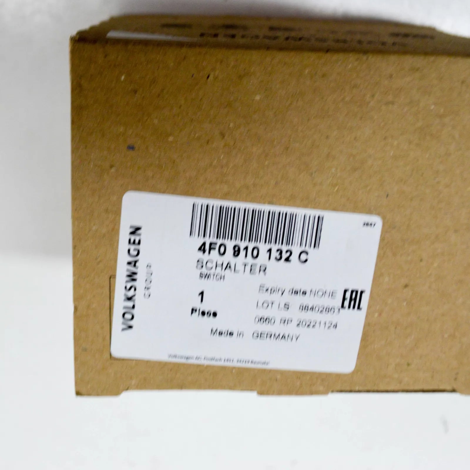 NEW AUDI Q7 4L IGNITION LOCK 4F0910132C ORIGINAL