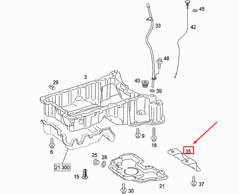 new mercedes-benz e cabrio a207 oil level contactor bracket a6420180040 original