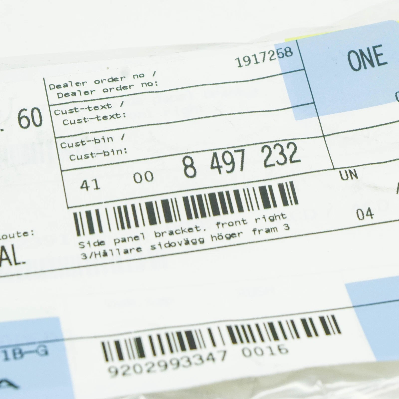 NEW BMW F40 FRONT RIGHT SIDE PANEL BRACKET 41008497232 8497232 ORIGINAL