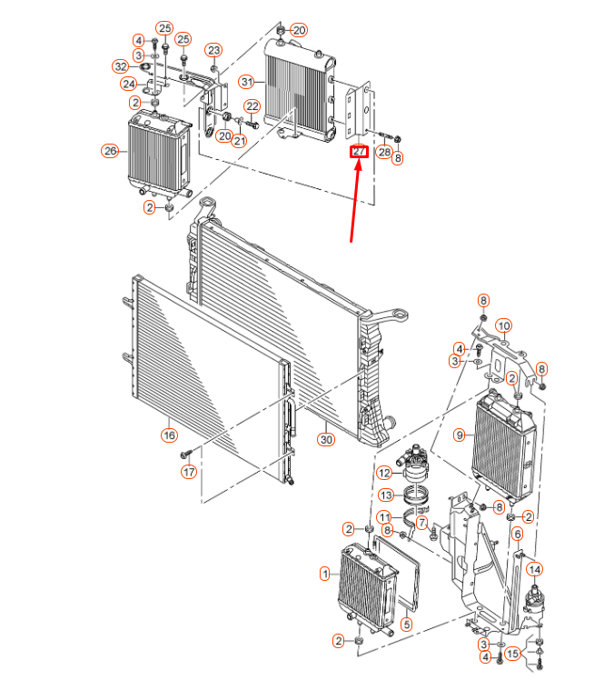 NEW AUDI RS7 SPORTBACK 4G8 COOLER RIGHT AIR GUIDE 4G0121297 ORIGINAL