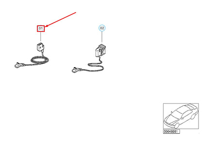 NEW BMW 5 E39 BELT TENSIONIER REPAIR CABLE 61138377199 8377199 ORIGINAL