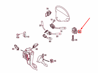 NEW MERCEDES-BENZ C W203 LIGHT SWITCH MODULE LHD A20354509049116 ORIGINAL