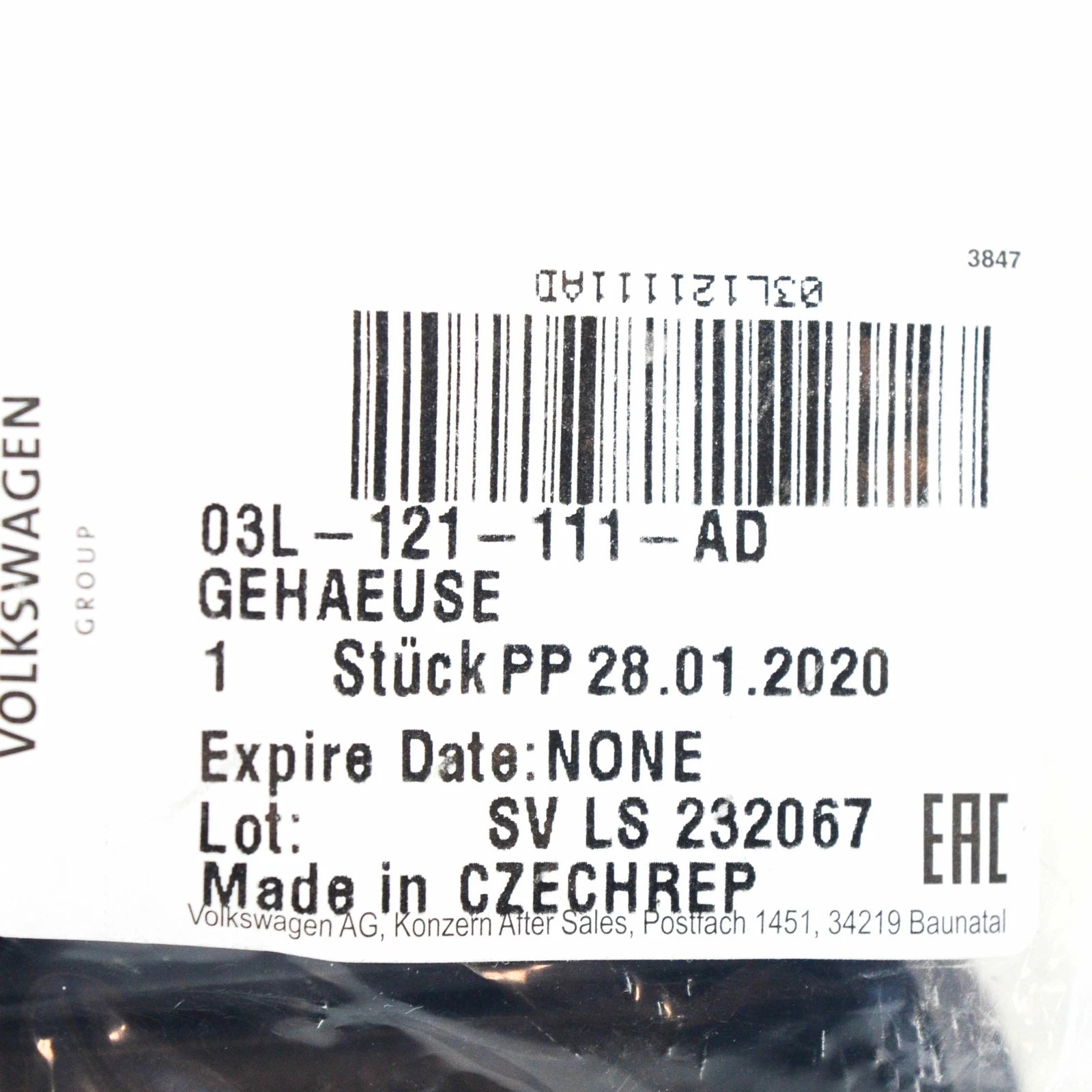 NEW AUDI A4 B8 COOLANT REGULATOR HOUSING WITH THERMOSTAT 03L121111AD