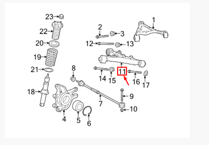 new jaguar xf x250 rear left lower wishbone arm c2d42388 original