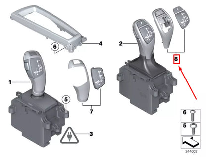NEW BMW 5 F10 REPAIR KIT F GEAR SELECTOR SWITCH COVER 61319252141 9252141