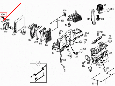NEW MB C-CLASS W203 AIR CONDITIONING EXPANSION VALVE A2308300184 ORIGINAL