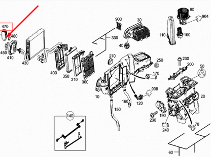 NEW MB C-CLASS W203 AIR CONDITIONING EXPANSION VALVE A2308300184 ORIGINAL