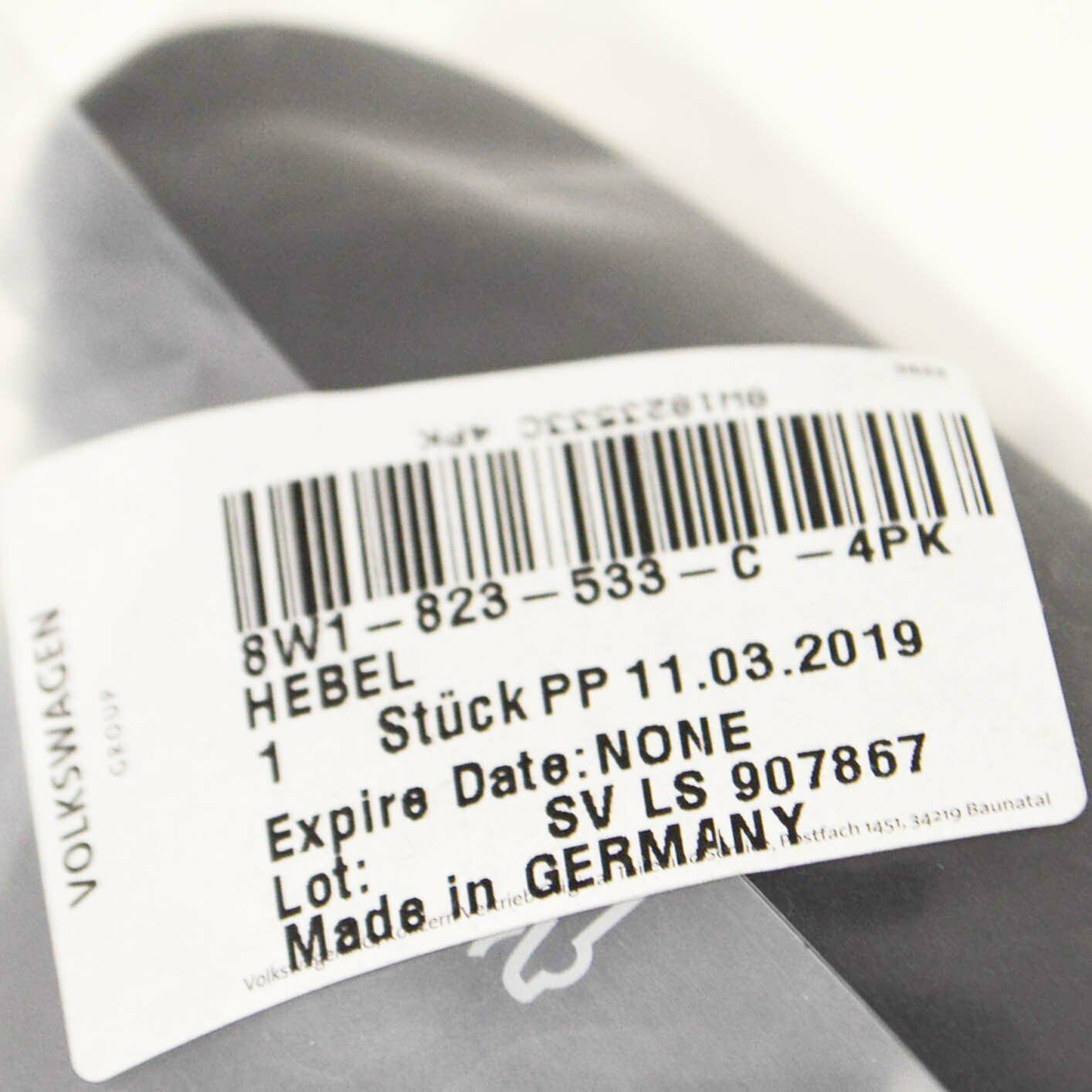 new audi a4 b9 front bonnet hood lid opener handle 8w1823533c4pk original