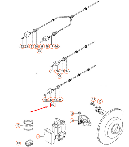 NEW VW TRANSPORTER T5 FRONT RIGHT SPEED SENSOR WIRING HARNESS 7E0927903A