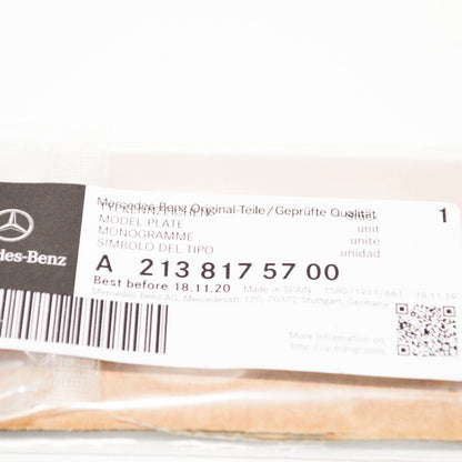 NEW MERCEDES-BENZ E-CLASS W213 REAR EMBLEM BADGE A2138175700 ORIGINAL