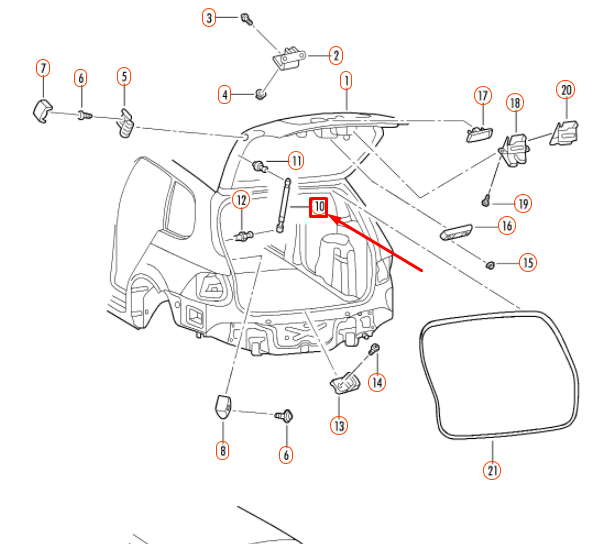 NEW VOLKSWAGEN GOLF MK6 VARIANT REAR LID GAS FILLED STRUT 1K9827550B ORIGINAL