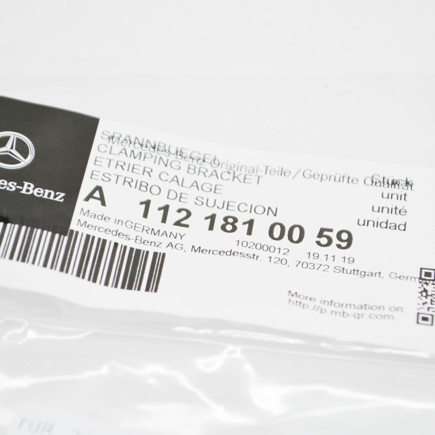 NEW MB ML W163 OIL PUMP CHAIN TIGHTENER TENSIONING BRACKET A1121810059 ORIGINAL