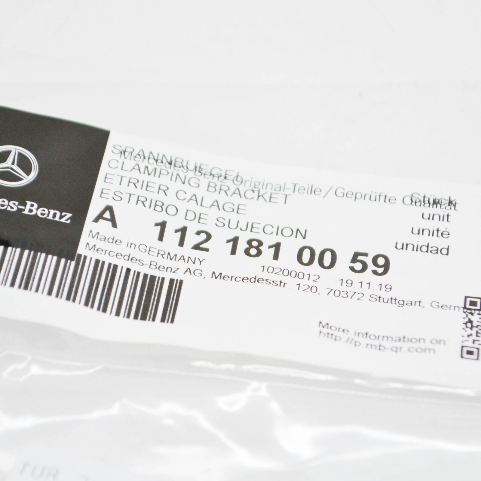 NEW MB ML W163 OIL PUMP CHAIN TIGHTENER TENSIONING BRACKET A1121810059 ORIGINAL