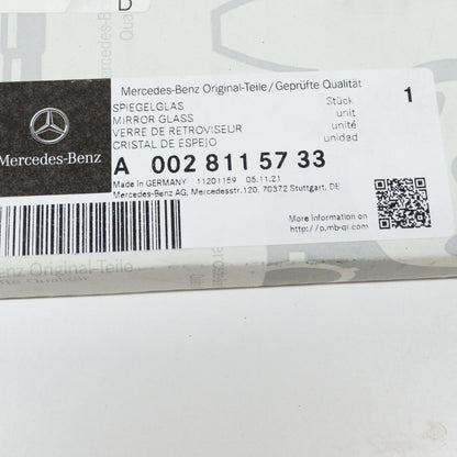NEW MB SPRINTER 906 FRONT RIGHT DOOR MIRROR TOP GLASS A0028115733 ORIGINAL
