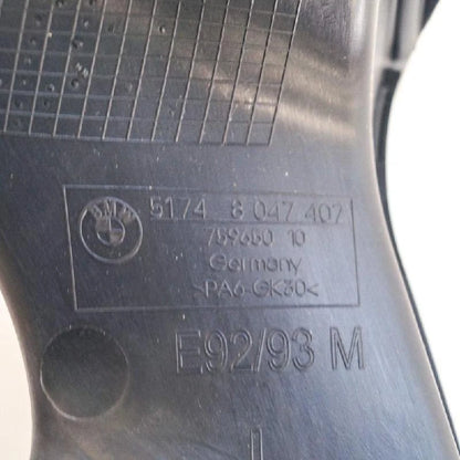 NEW BMW 3 CONVERTIBLE E93 FRONT LEFT SIDE AIR DUCT 51748047407 ORIGINAL