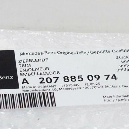 NEW MERCEDES-BENZ E-CLASS COUPE C207 FRONT BUMPER LOWER TRIM A2078850974