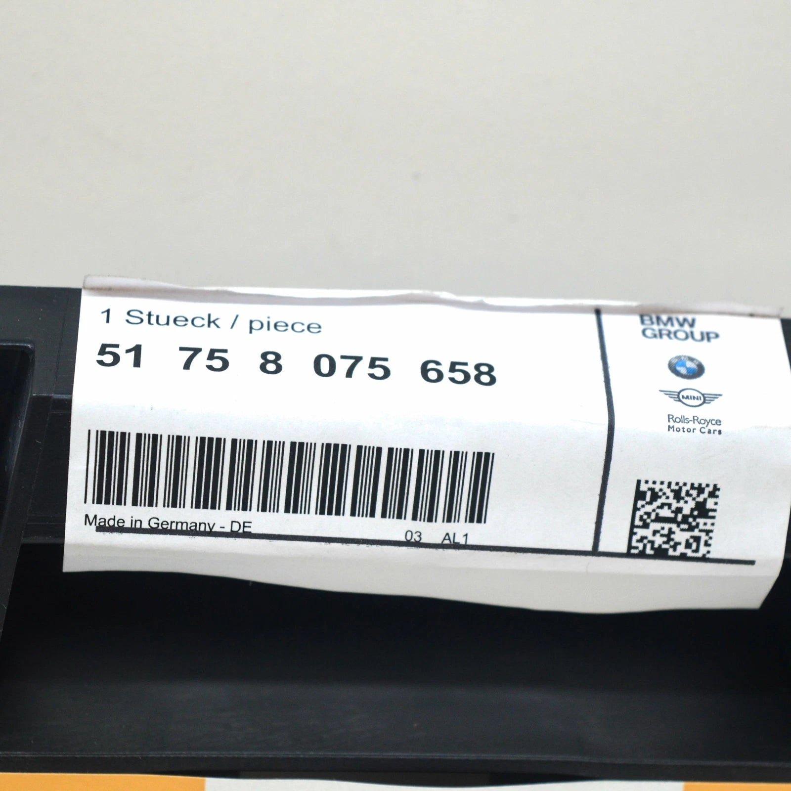 NEW BMW 3 G20 M FRONT BUMPER COVER UNDERHOOD ADAPTER SHIELD 51758075658 ORIGINAL