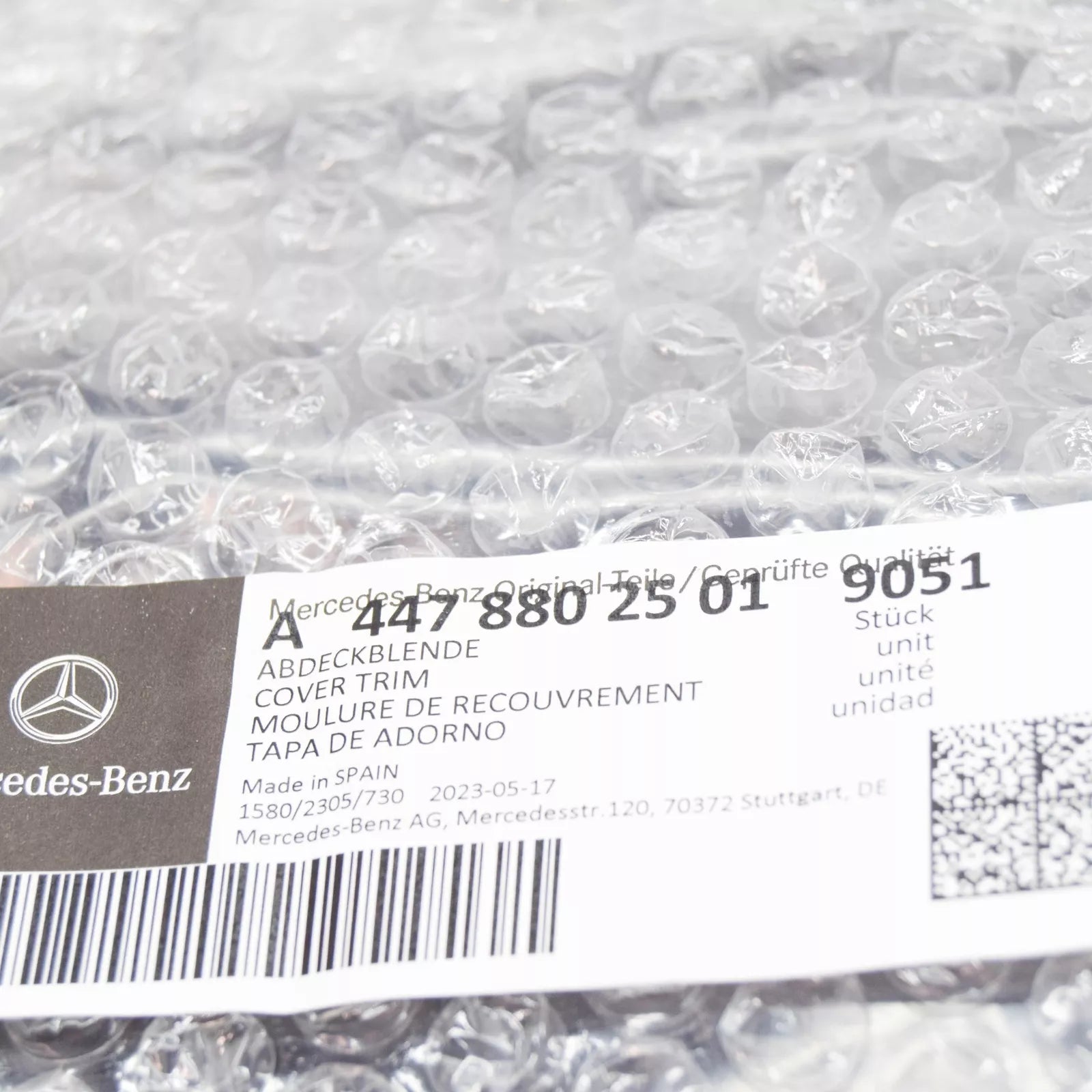 NEW MERCEDES-BENZ VITO W447 FRONT RIGHT GRILLE A44788025019051 ORIGINAL