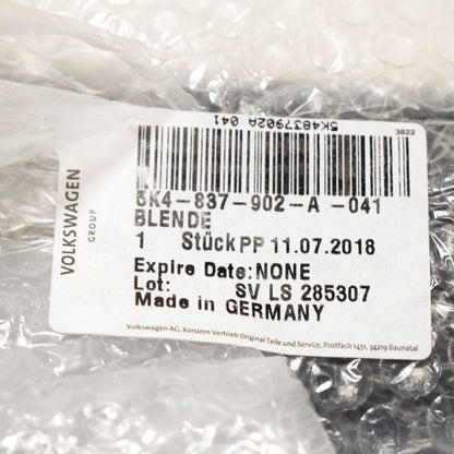 NEW VOLKSWAGEN GOLF MK6 RIGHT SIDE EXTERIOR B-PILLAR TRIM 5K4837902A041 ORIGINAL