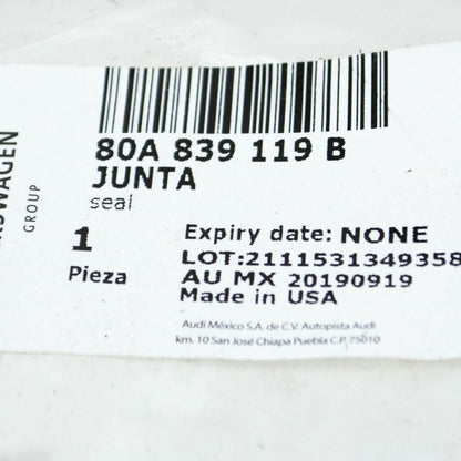 NEW AUDI Q5 80A REAR LEFT DOOR SEALING RUBBER 80A839119B ORIGINAL