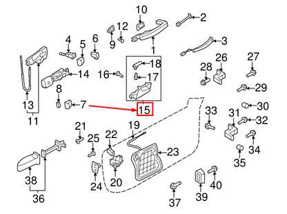 new audi a5 8t front right interior door handle 8t0837020a1gk original