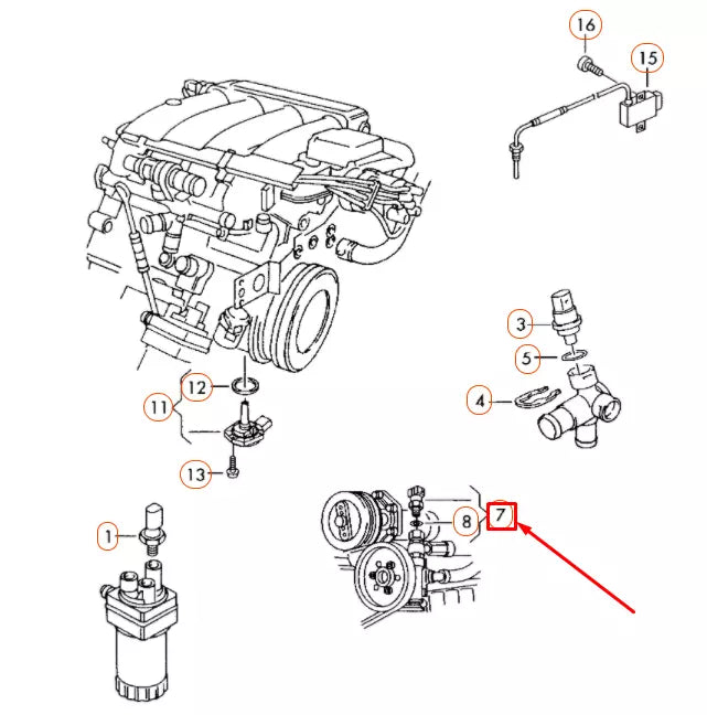 NEW AUDI TT 8N POWER STEERING OIL PRESSURE SWITCH 1J0919081
