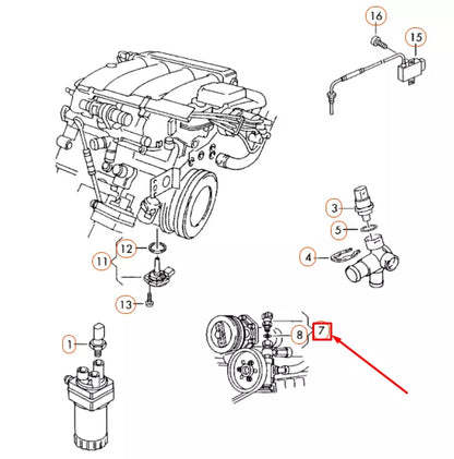 NEW AUDI TT 8N POWER STEERING OIL PRESSURE SWITCH 1J0919081