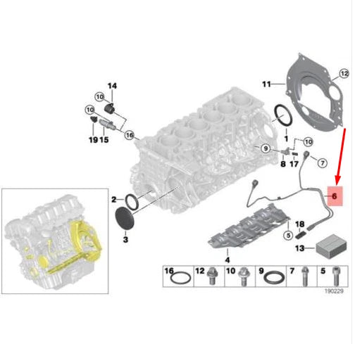 NEW BMW 3 E90 KNOCK DETONATION PING SENSOR 13627566786 7566786 ORIGINAL